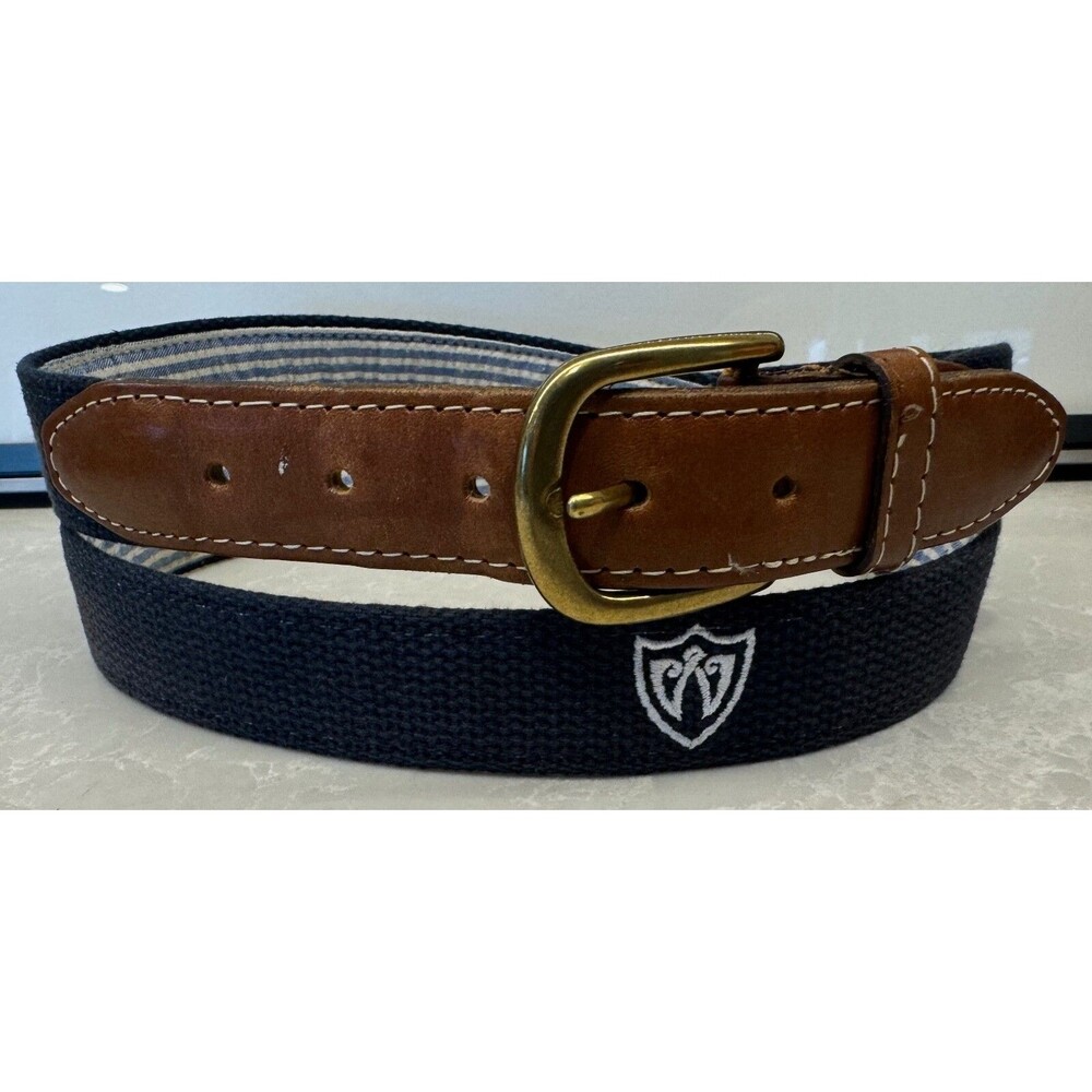 WESTMORELAND COUNTRY CLUB - YRI Leather Canvas Golf Belt - Men's Size 40